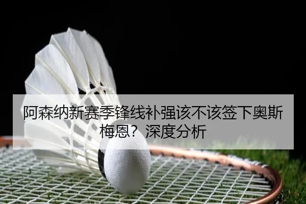 阿森纳新赛季锋线补强该不该签下奥斯梅恩？深度分析